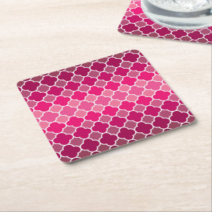 Posavasos Cuadrado De Papel Patrón marroquí