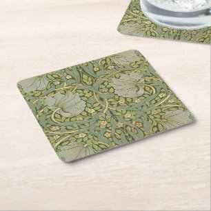Posavasos Cuadrado De Papel Patrón Vintage William Morris Pimpernel