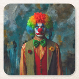 Posavasos Cuadrado De Papel Payaso 2