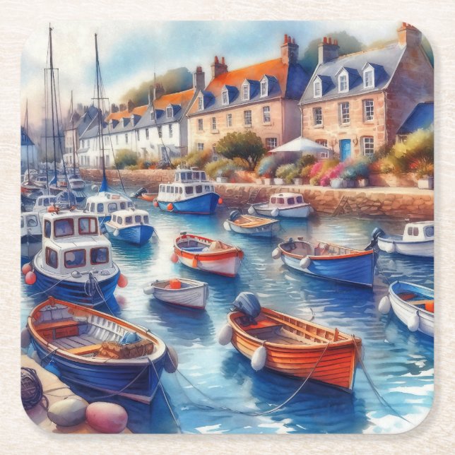 Posavasos Cuadrado De Papel Paz (Anverso)