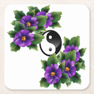 Posavasos Cuadrado De Papel Paz en bonito