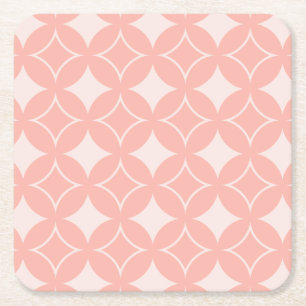 Posavasos Cuadrado De Papel Peach