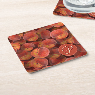 Posavasos Cuadrado De Papel Peaches Paper Coaster