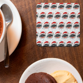 Posavasos Cuadrado De Papel Pekingese Dog Breed Christmas Stars