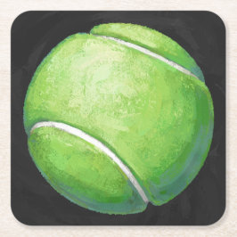 Posavasos Cuadrado De Papel Pelota de tenis