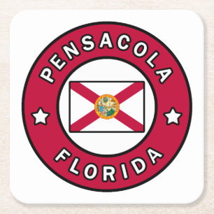 Posavasos Cuadrado De Papel Pensacola Florida