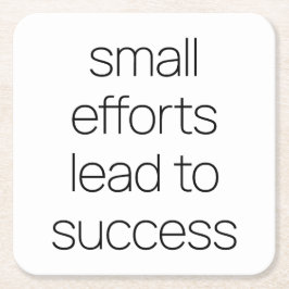 Posavasos Cuadrado De Papel Pequeños esfuerzos de reparación de papel