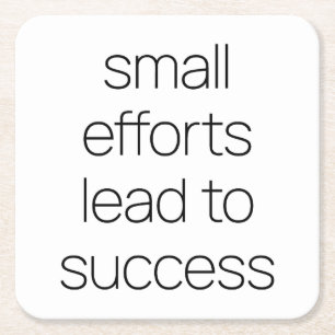 Posavasos Cuadrado De Papel Pequeños esfuerzos de reparación de papel