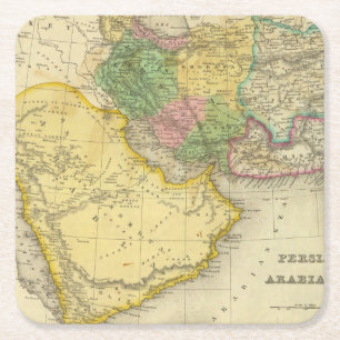 Posavasos Cuadrado De Papel Persia Arabia