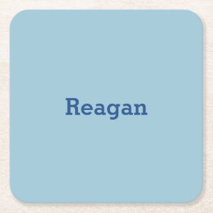 Posavasos Cuadrado De Papel Personalizable azul gris verde