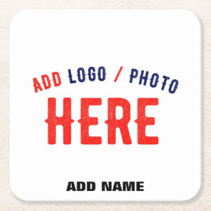 POSAVASOS CUADRADO DE PAPEL PERSONALIZABLE MODERNO ESTILO BLANCO VERIFICADO MA