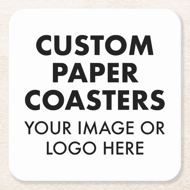Posavasos Cuadrado De Papel Personalizado COASTERS DE PAPEL personalizadas (6) (Anverso)