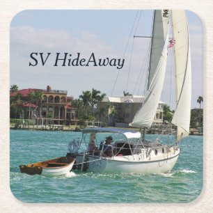 Posavasos Cuadrado De Papel ¡personalizado De Atracciones Que Puedes Hacer!