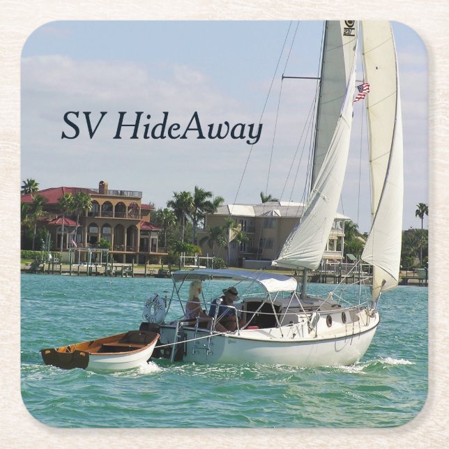 Posavasos Cuadrado De Papel ¡personalizado De Atracciones Que Puedes Hacer! (Anverso)