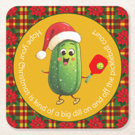 Posavasos Cuadrado De Papel Personalizado de texto a la concentración de balon