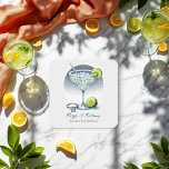 Posavasos Cuadrado De Papel Personalizado Margs & Matrimony Bridal Shower<br><div class="desc">Completa tu decoración de duchas de novias con estas impresionantes capuchas personalizados "Margarita & Matrimony". Con una hermosa ilustración de vidrio margarita con rodajas de cal, un anillo de compromiso brillante y un texto elegante, estas tiras son perfectas para proteger las superficies y añadir un toque festivo a su evento....</div>