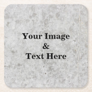 Posavasos Cuadrado De Papel Personalizado personalizado de su propia foto