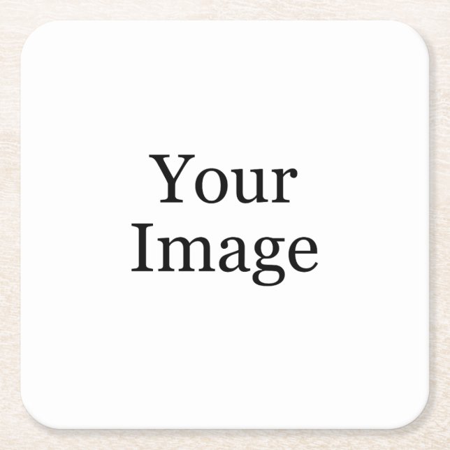 Posavasos Cuadrado De Papel Personalizado Photo Square Paper Coaster (Anverso)