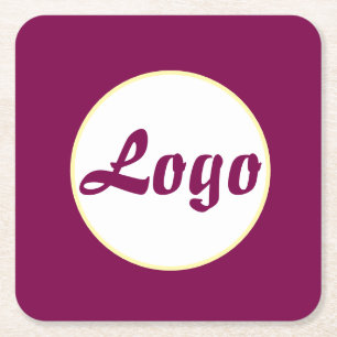 POSAVASOS CUADRADO DE PAPEL PERSONALIZADO SU PROPIO LOGO OFICINA NEGOCIOS MODE