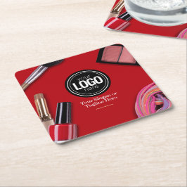 Posavasos Cuadrado De Papel Personalizar negocio | Moderna Empresa de maquilla