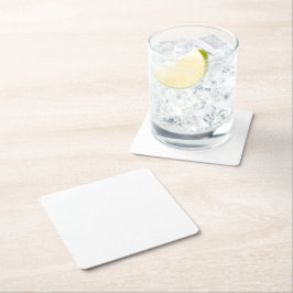 Posavasos Cuadrado De Papel Personalized Coasters | Wedding & Business Sets