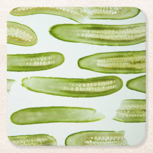 Posavasos Cuadrado De Papel Pickles Green