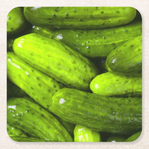 Posavasos Cuadrado De Papel Pickles Pickle Lover Regalo Pickle Ball Personaliz