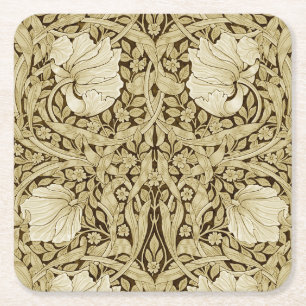 Posavasos Cuadrado De Papel Pimpernel Gold, William Morris