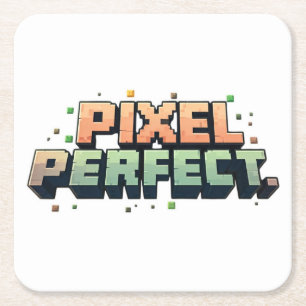 Posavasos Cuadrado De Papel Pixel Perfect
