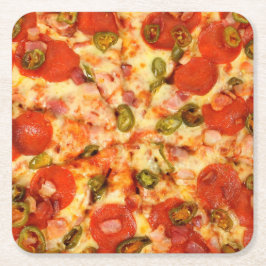 POSAVASOS CUADRADO DE PAPEL PIZZA 2