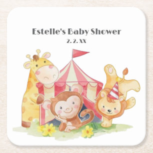 Posavasos Cuadrado De Papel Placa de papel