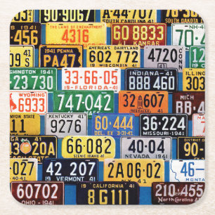 Posavasos Cuadrado De Papel Placas de H. Wilson Smith