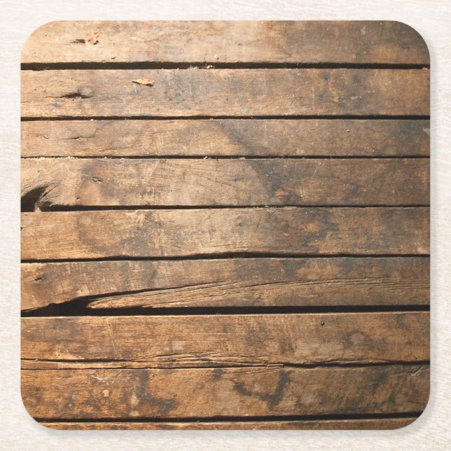 Posavasos Cuadrado De Papel Placas de madera (Anverso)
