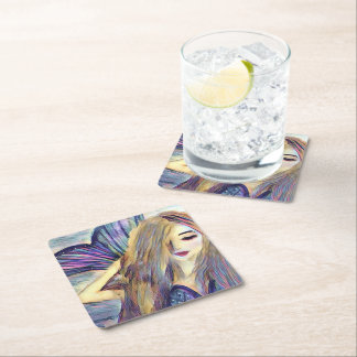 Posavasos Cuadrado De Papel Placas de papel de personalizado de la fiesta de l