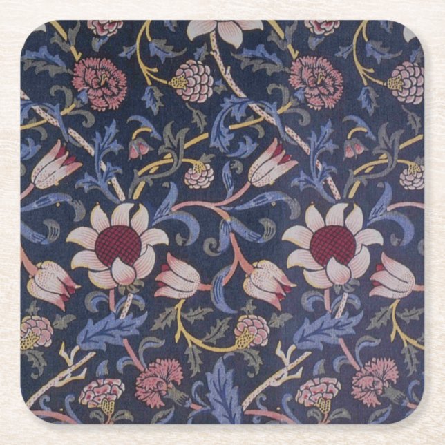 Posavasos Cuadrado De Papel Placas de pasta de papel - girasol (Anverso)