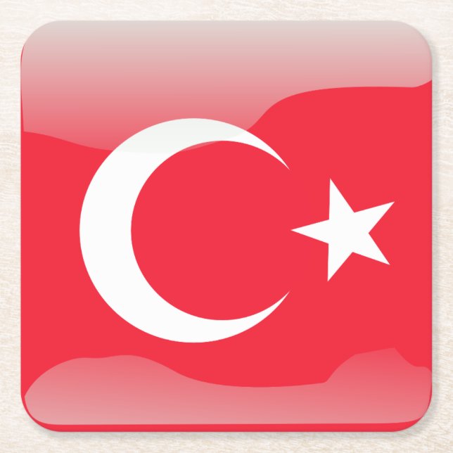 Posavasos Cuadrado De Papel plantilla (Anverso)