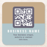 Posavasos Cuadrado De Papel Plantilla de código QR moderno editable | Colores<br><div class="desc">Cree un código QR escaneado simplemente introduciendo una dirección URL. Personalizar este diseño de todos modos que quieras,  todos los elementos son personalizable!</div>
