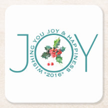 Plantilla de texto de navidades Mistletoe & Joy