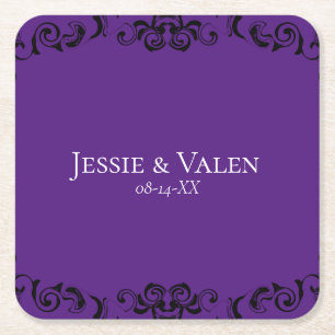 POSAVASOS CUADRADO DE PAPEL PLANTILLA DE TIERRA