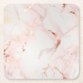 Posavasos Cuadrado De Papel Plataforma para bebidas Petal de Rubor