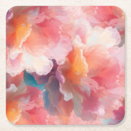 Posavasos Cuadrado De Papel Plato de papel floral