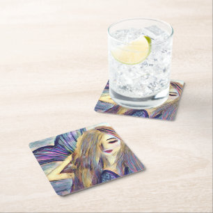 Posavasos Cuadrado De Papel Platos de papel personalizados para fiesta de sire