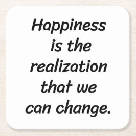 Posavasos Cuadrado De Papel Podemos cambiar la montaña de papel