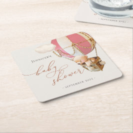 Posavasos Cuadrado De Papel ¡Podemos Esperar! Costa de papel cuadrado de Baby 