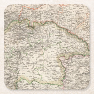 Posavasos Cuadrado De Papel Polonia, Eslovaquia