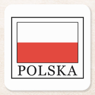 Posavasos Cuadrado De Papel Polska