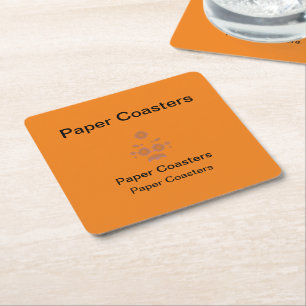 Posavasos Cuadrado De Papel Porta vasos de papel de alta calidad para cualquie