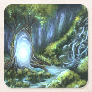 Posavasos Cuadrado De Papel Portal de magia