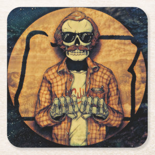 Posavasos Cuadrado De Papel Portland Hands Tatts