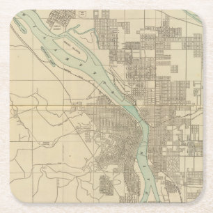 Posavasos Cuadrado De Papel Portland, o